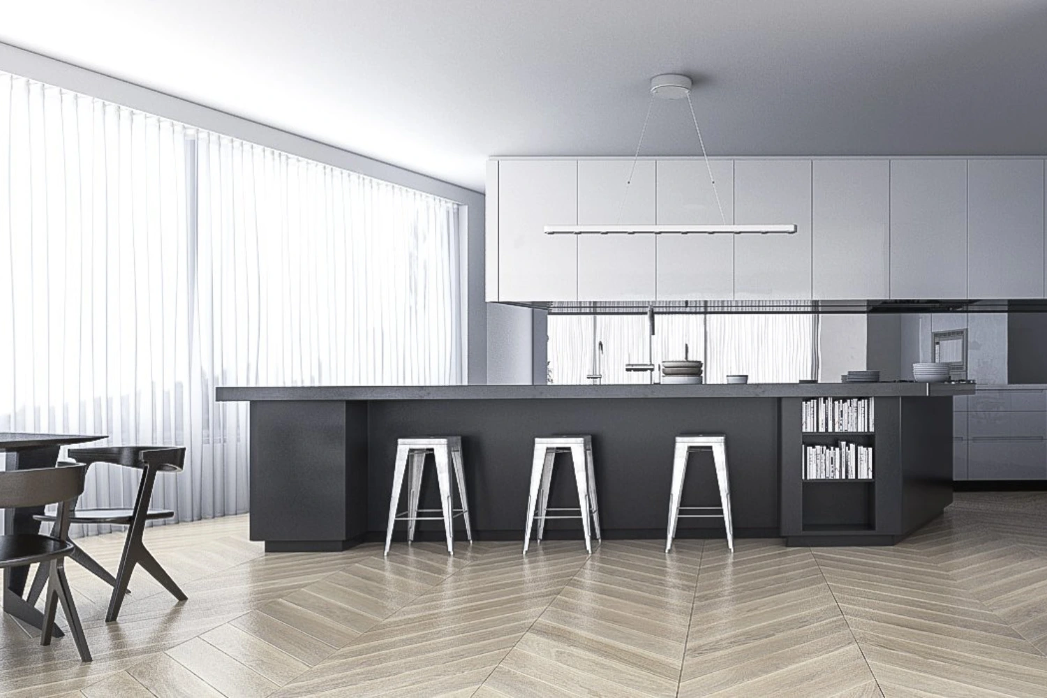 Nowoczesna kuchnia w minimalistycznym wydaniu